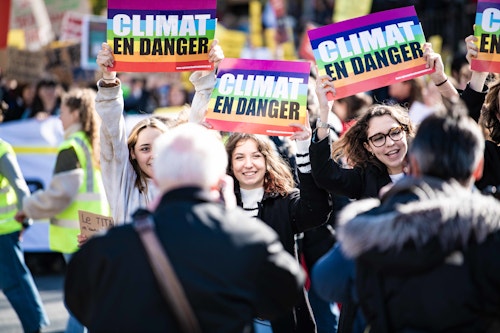 Climate march in Paris, 2022
