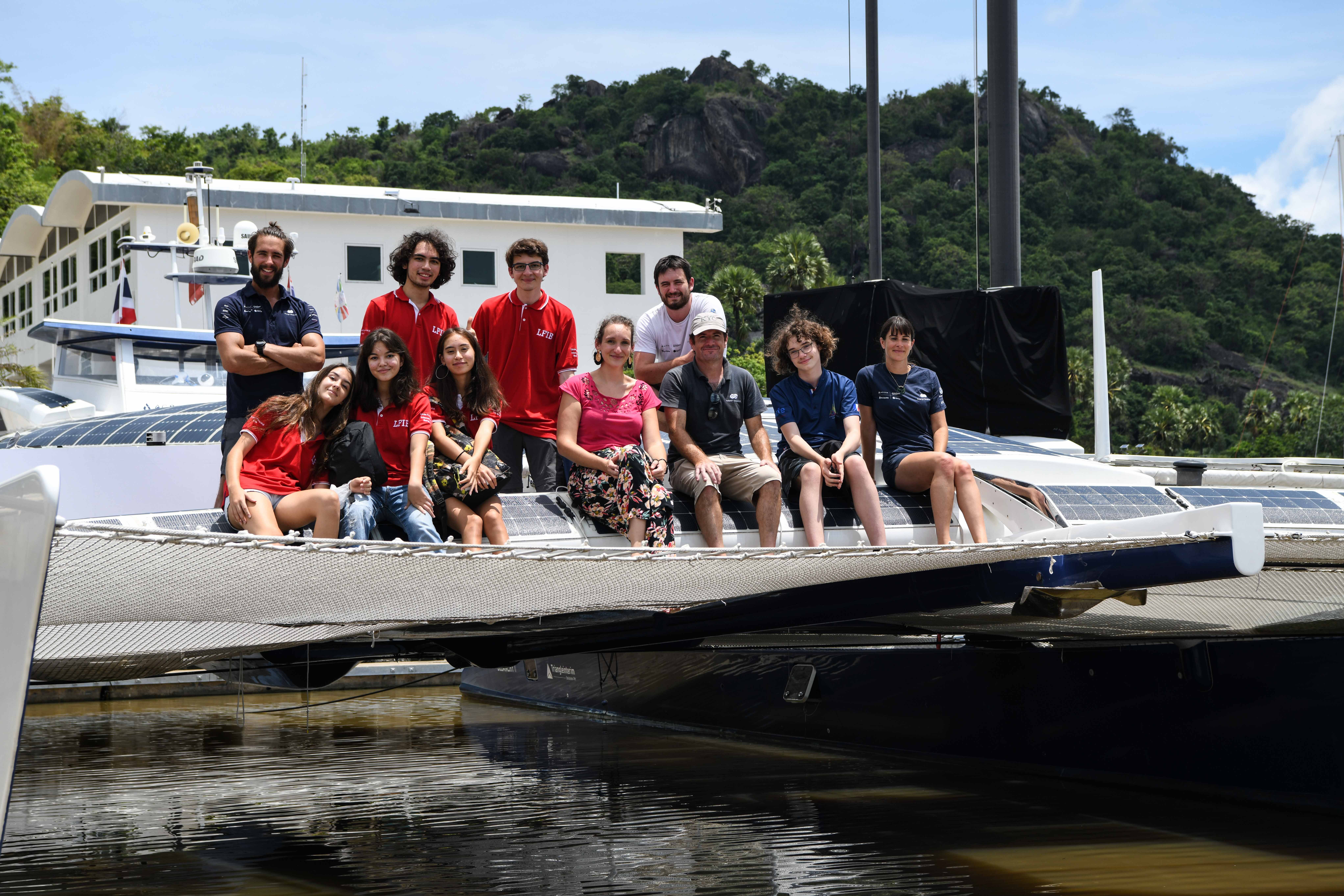 French International School of Bangkok onboard Energy Observer