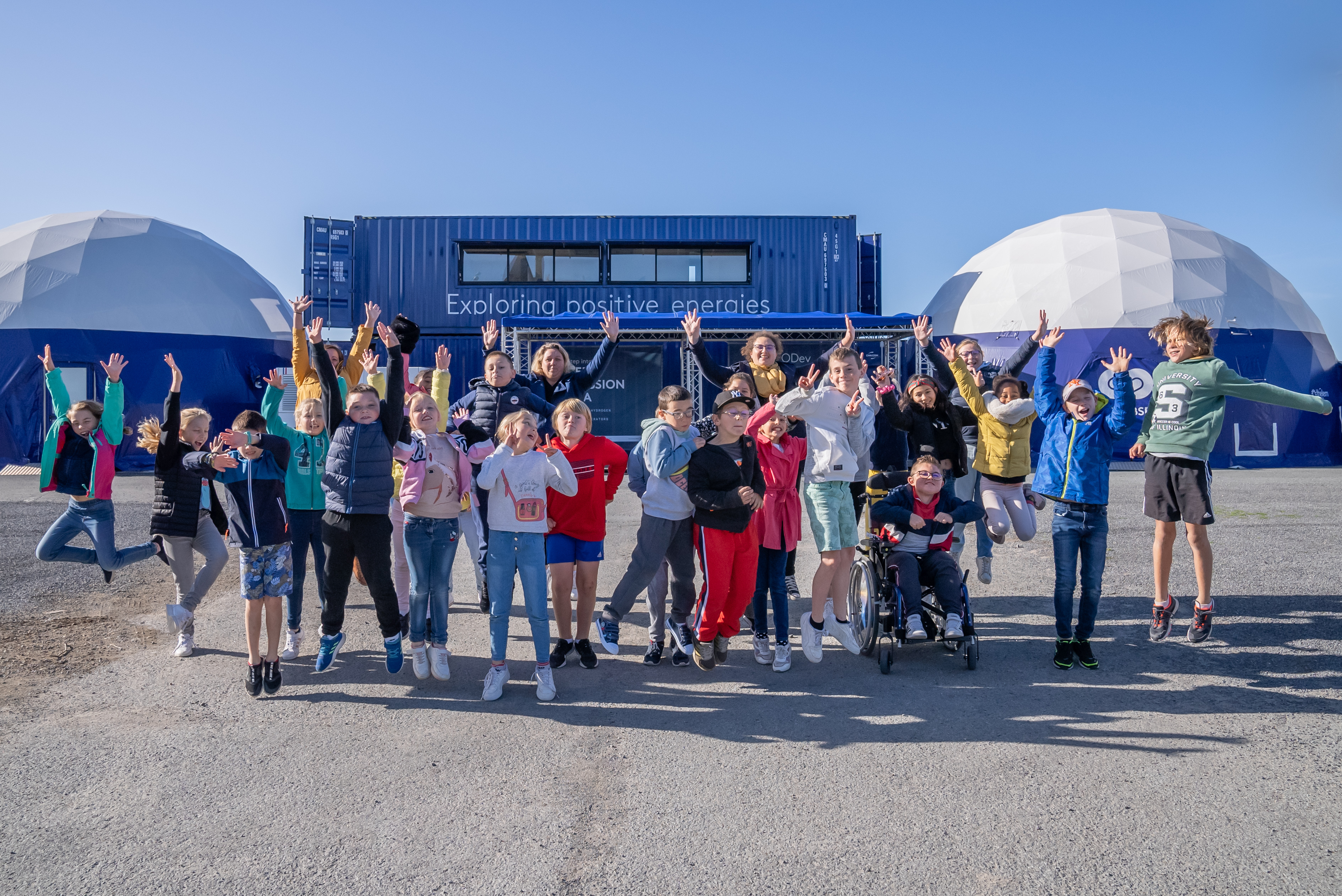 Visite scolaire au sein du village Energy Observer Foundation