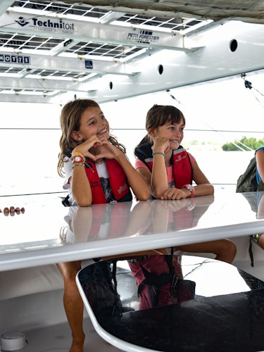 Visit of children from the school of the sea