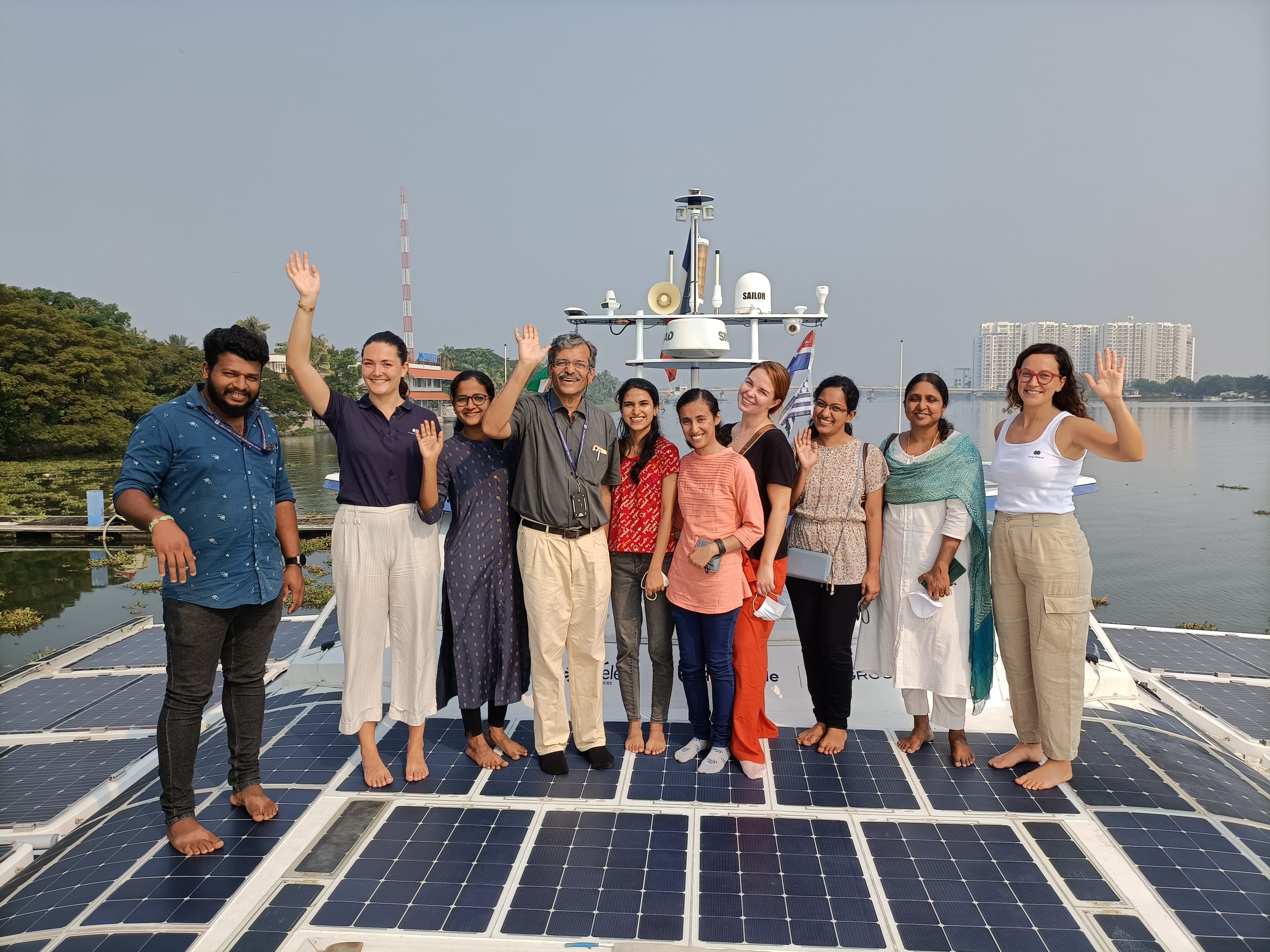 MG University visit onboard Energy Observer