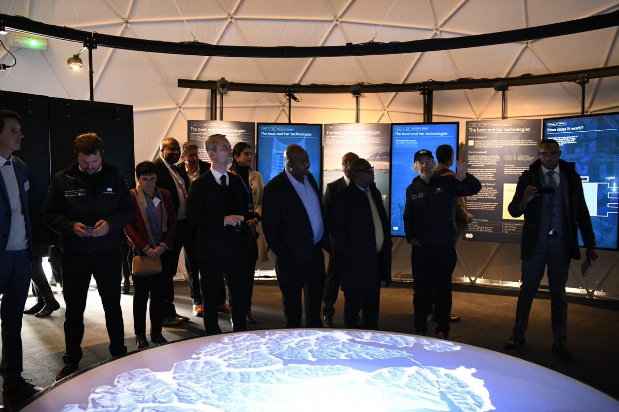 Ministers visit the village