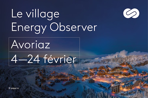 Energy Observer Foundation's exhibition village in Avoriaz